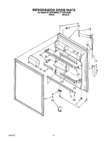 07 - Refrigerator Door, Lit / Optional parts for Whirlpool Refrigerator ET18YKXAW00 from AppliancePartsPros.com