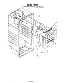 03 - Liner parts for Whirlpool Refrigerator ET18JMXSW01 from AppliancePartsPros.com