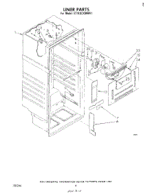 03 - Liner parts for Whirlpool Refrigerator ET18SCXMWR1 from AppliancePartsPros.com