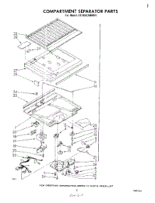 04 - Compartment Separator parts for Whirlpool Refrigerator ET18SCXMWR1 from AppliancePartsPros.com