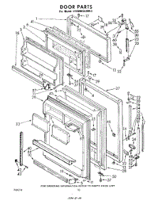 06 - Door , Lit / Optional parts for Whirlpool Refrigerator ET20MKXLWR2 from AppliancePartsPros.com