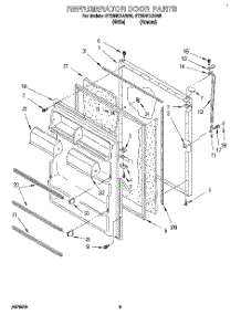 07 - Refrigerator Door, Lit / Optional parts for Whirlpool Refrigerator ET20NKXAN05 from AppliancePartsPros.com
