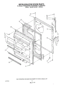 08 - Refrigerator Door , Not Illustrated parts for Whirlpool Refrigerator ET20ZKXWG00 from AppliancePartsPros.com