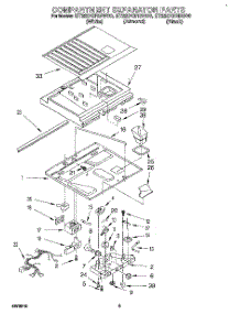 03 - Compartment Separator parts for Whirlpool Refrigerator ET22DQRBN00 from AppliancePartsPros.com