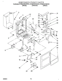 09 - Dispenser Front parts for Whirlpool Refrigerator ET22DQRBN00 from AppliancePartsPros.com