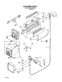 08 - Icemaker parts for Whirlpool Refrigerator ET22DMXZN00 from AppliancePartsPros.com
