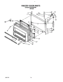 09 - Freezer Door parts for Whirlpool Refrigerator ET22DMXZN00 from AppliancePartsPros.com