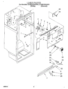 02 - Liner parts for Whirlpool Refrigerator ET22DQRAW00 from AppliancePartsPros.com