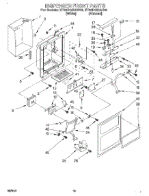 09 - Dispenser Front parts for Whirlpool Refrigerator ET22DQRAW00 from AppliancePartsPros.com