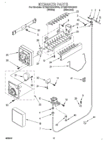10 - Icemaker parts for Whirlpool Refrigerator ET22DQRAW00 from AppliancePartsPros.com