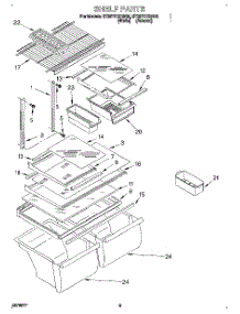 05 - Shelf, Lit / Optional parts for Whirlpool Refrigerator ET20TKXDW02 from AppliancePartsPros.com