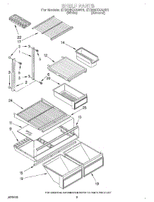 04 - Shelf parts for Whirlpool Refrigerator ET20NKXAW01 from AppliancePartsPros.com