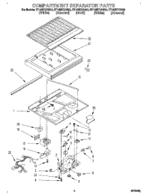 03 - Compartment Separator parts for Whirlpool Refrigerator ET18NKYAN03 from AppliancePartsPros.com