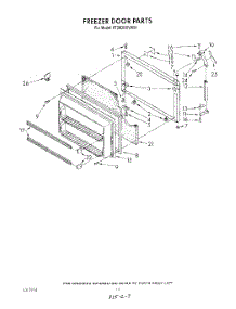 08 - Freezer Door parts for Whirlpool Refrigerator ET20DKXVF04 from AppliancePartsPros.com