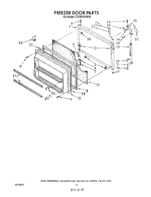 08 - Freezer Door parts for Whirlpool Refrigerator ET20DKXVN02 from AppliancePartsPros.com