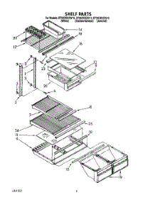 05 - Shelf parts for Whirlpool Refrigerator ET20ZKXZN10 from AppliancePartsPros.com