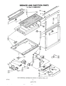 04 - Breaker And Partition parts for Whirlpool Refrigerator ET20MKXLWR0 from AppliancePartsPros.com