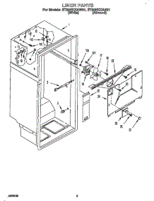 Liner parts for Whirlpool Refrigerator ET20NKXAW0 from AppliancePartsPros.com