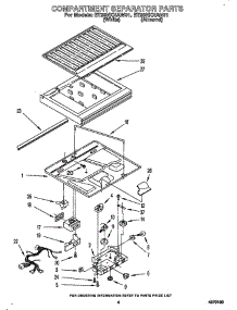 Compartment Separator parts for Whirlpool Refrigerator ET20NKXAW0 from AppliancePartsPros.com
