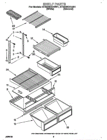 Shelf parts for Whirlpool Refrigerator ET20NKXAW0 from AppliancePartsPros.com