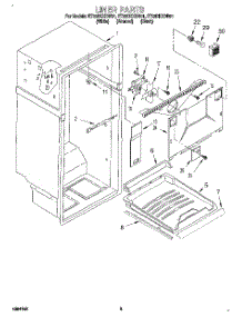 02 - Liner parts for Whirlpool Refrigerator ET22DKXDW01 from AppliancePartsPros.com
