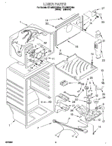 03 - Liner parts for Whirlpool Refrigerator ET18NMXDW04 from AppliancePartsPros.com