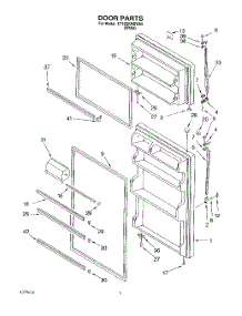 02 - Door parts for Whirlpool Refrigerator ET18SKRDW00 from AppliancePartsPros.com