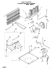 04 - Unit parts for Whirlpool Refrigerator ET18NMXDW04 from AppliancePartsPros.com