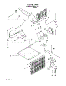 04 - Unit parts for Whirlpool Refrigerator ET18SKRDW00 from AppliancePartsPros.com