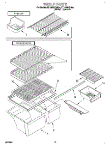 06 - Shelf, Lit / Optional parts for Whirlpool Refrigerator ET18NMXDW04 from AppliancePartsPros.com