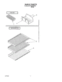 05 - Shelf, Lit / Optional parts for Whirlpool Refrigerator ET18SKRDW00 from AppliancePartsPros.com