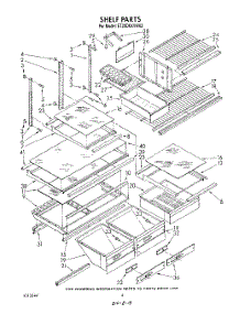 05 - Shelf , Lit / Optional parts for Whirlpool Refrigerator ET20DKXVG02 from AppliancePartsPros.com