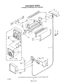 09 - Icemaker, Lit / Optional parts for Whirlpool Refrigerator ET18JMXSW0C from AppliancePartsPros.com