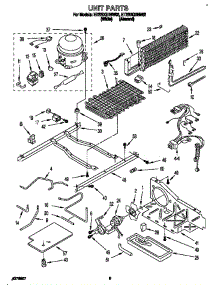 Unit parts for Whirlpool Refrigerator ET22DQRBN02 from AppliancePartsPros.com