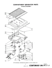 04 - Compartment Separator parts for Whirlpool Refrigerator ET18SCXRWR1 from AppliancePartsPros.com