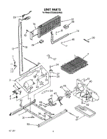 06 - Unit parts for Whirlpool Refrigerator ET20GKXXW00 from AppliancePartsPros.com