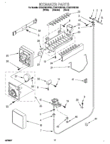 10 - Icemaker parts for Whirlpool Refrigerator ET22DQRDN00 from AppliancePartsPros.com