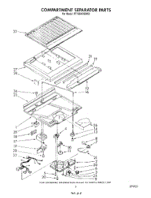 04 - Compartment Separator parts for Whirlpool Refrigerator ET18SKRSW03 from AppliancePartsPros.com