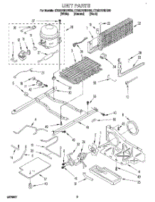 06 - Unit parts for Whirlpool Refrigerator ET22DQRDW00 from AppliancePartsPros.com