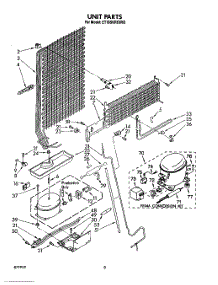 07 - Unit parts for Whirlpool Refrigerator ET18SKRSW03 from AppliancePartsPros.com