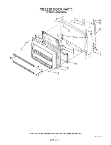 06 - Freezer Door parts for Whirlpool Refrigerator ET20GKXSW03 from AppliancePartsPros.com