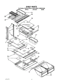 05 - Shelf parts for Whirlpool Refrigerator ET20PKXYW00 from AppliancePartsPros.com