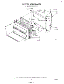06 - Freezer Door parts for Whirlpool Refrigerator ET18TK1MWR2 from AppliancePartsPros.com