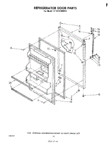 08 - Refrigerator Door , Parts Not Illus parts for Whirlpool Refrigerator ET18TK1MWR2 from AppliancePartsPros.com