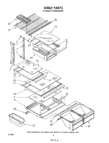 05 - Shelf parts for Whirlpool Refrigerator ET20GKXSW01 from AppliancePartsPros.com