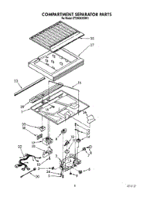03 - Compartment Separator parts for Whirlpool Refrigerator ET20GKXXW01 from AppliancePartsPros.com