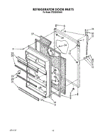 07 - Refrigerator Door, Lit / Optional parts for Whirlpool Refrigerator ET20GKXXW01 from AppliancePartsPros.com