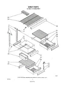 04 - Shelf parts for Whirlpool Refrigerator ET22MKXPWR0 from AppliancePartsPros.com