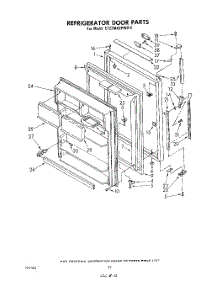 08 - Refrigerator Door , Not Illustrated parts for Whirlpool Refrigerator ET22MKXPWR0 from AppliancePartsPros.com