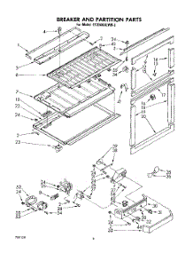 04 - Breaker And Partition parts for Whirlpool Refrigerator ET20AKXLWR3 from AppliancePartsPros.com